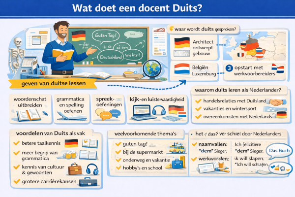 Alles over het beroep docent Duits Wat doet een docent Duits
